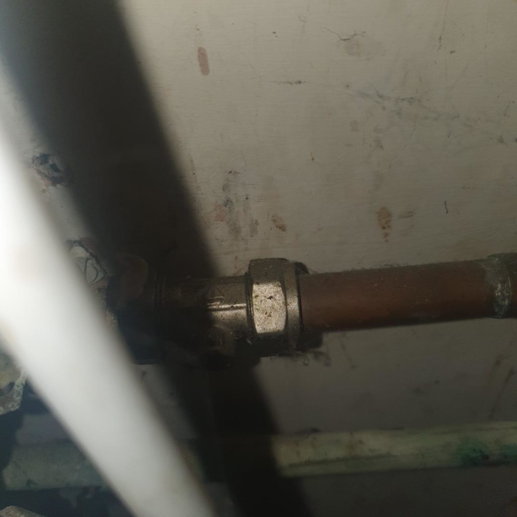 Pipe work fixed by plumber